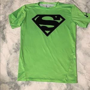 Under Armour Compression Heatgear green Superman L